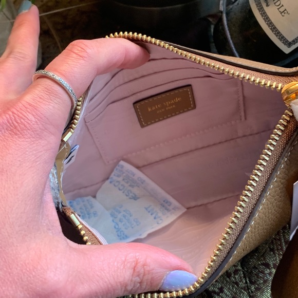 Authentic KATE SPADE DUO Leather top zip Crosby w/shearling/leather flap Crosby - Picture 8 of 16